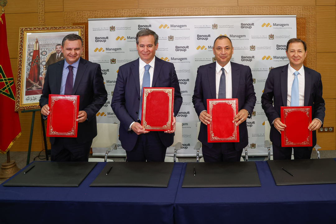 Accord entre Renault Group et Managem pour un approvisionnement durable en cobalt marocain